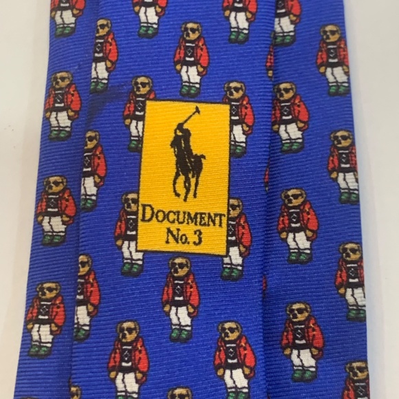 NWOT Vintage Limited Edition Boys Polo Ralph Lauren Silk Tie - Picture 6 of 8